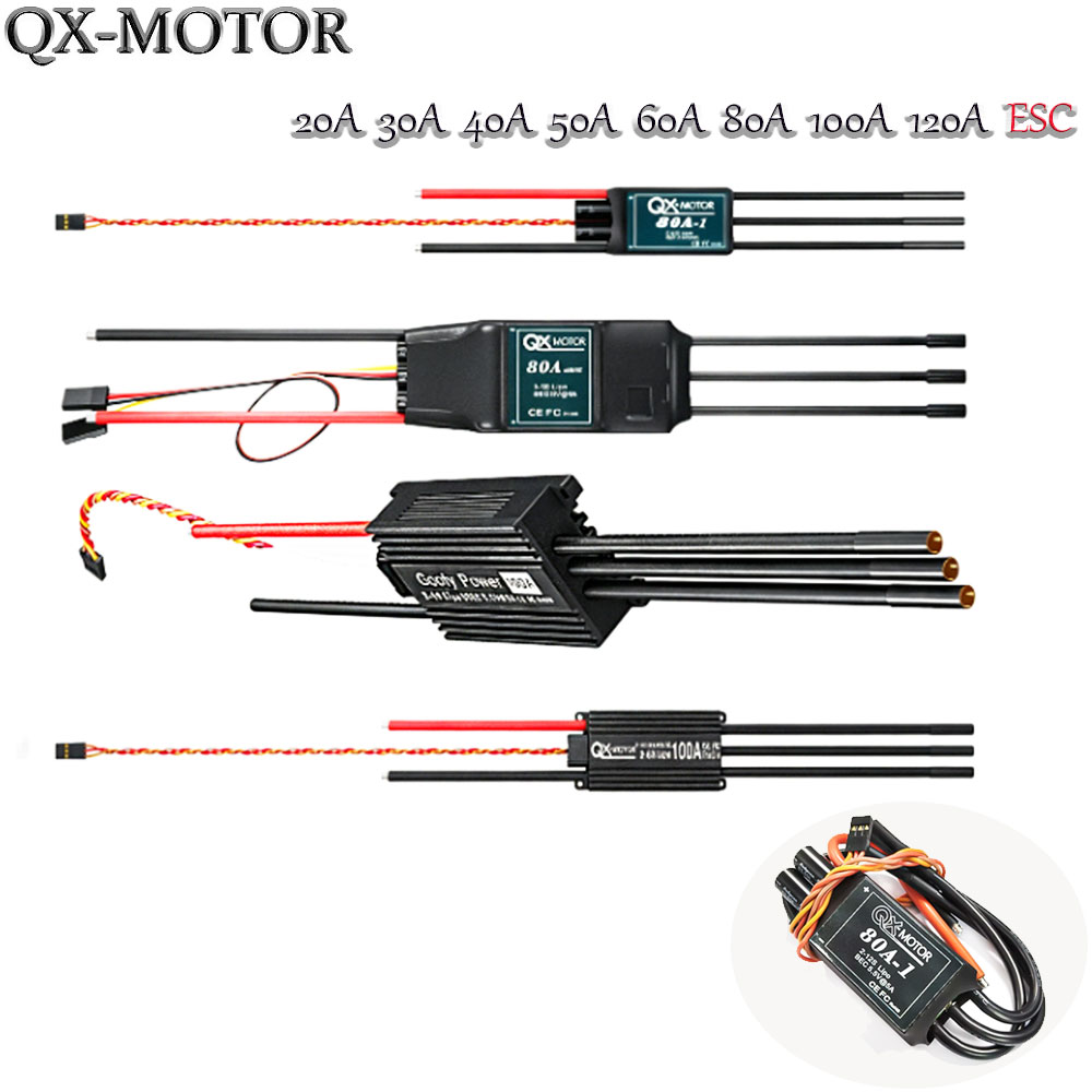 Rc Helicopter Parts - 20A-120A Borstelloze ESC Snelheidsregelaar Compatibel met