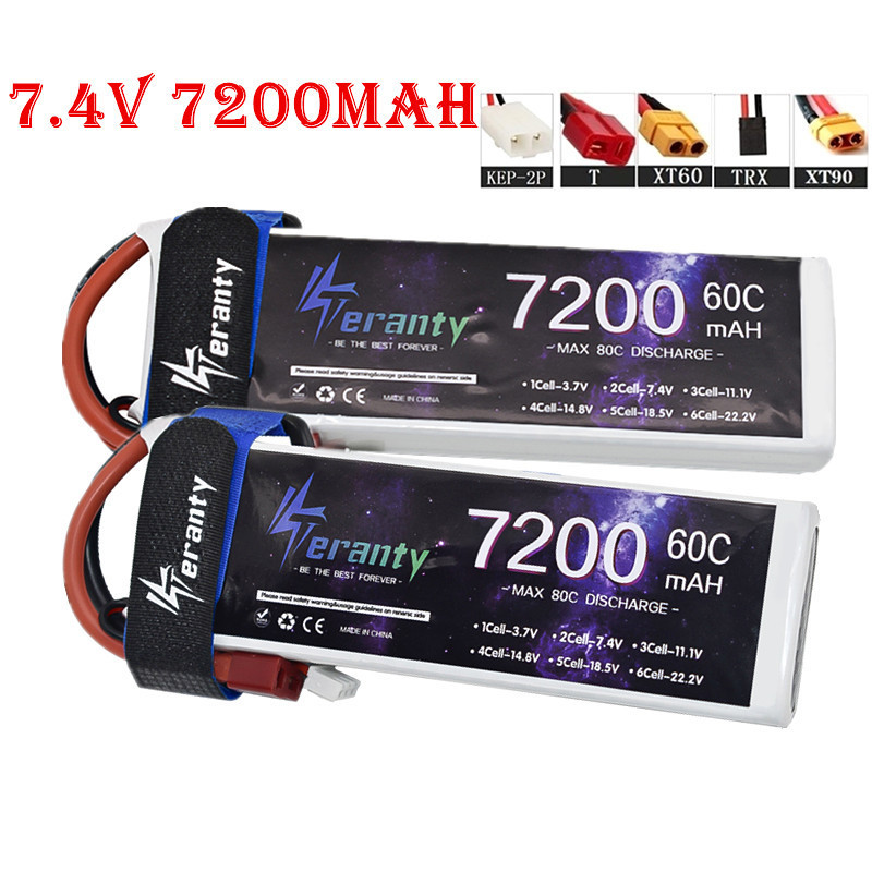 Rc Helicopter Coaxial - Upgrade 7200 MAH 7.4 V 60C
