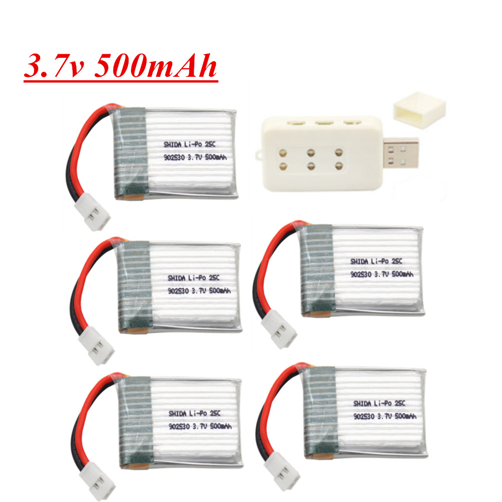 Rc Helicopter Coaxial - 3.7V 500mAh 25C LiPo Batterij met