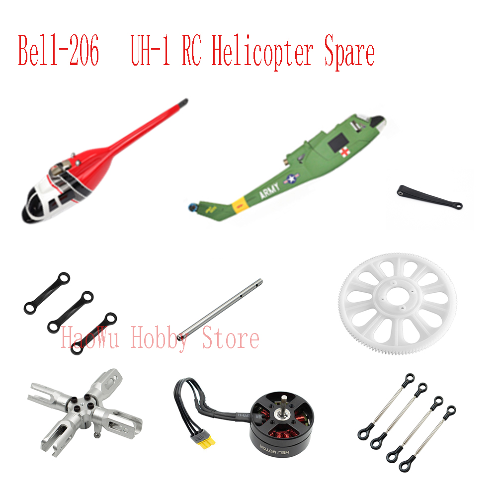 Rc Helicopter Large - Flywing Bell206 Uh1 Bell-206 UH-1 Rc
