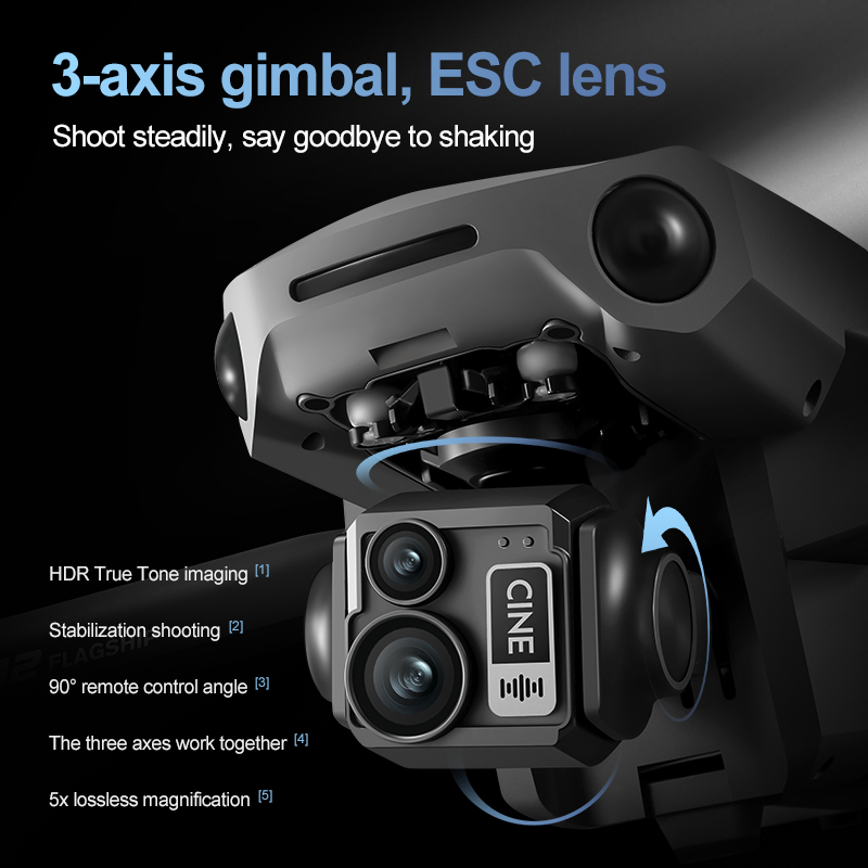 8K 3-assige Gimbal Brushless 7 - Rc Helicopter Case recensie en prijs
