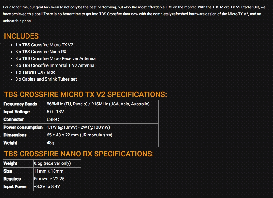 TBS CROSSFIRE MICRO TX V2 STAR - Tbs Fpv Crossfire recensie en prijs