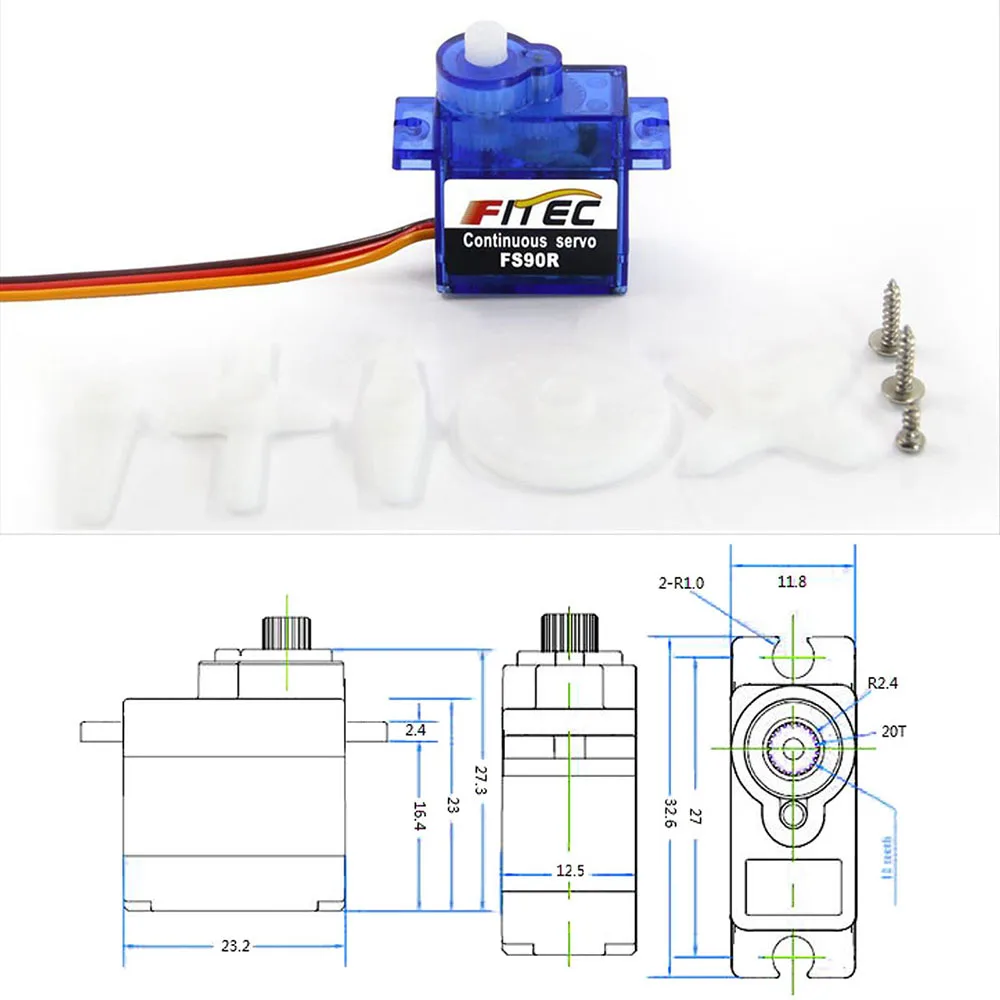 Feetech Mini FS90R Micro Servo - Rc Helicopter Mini recensie en prijs