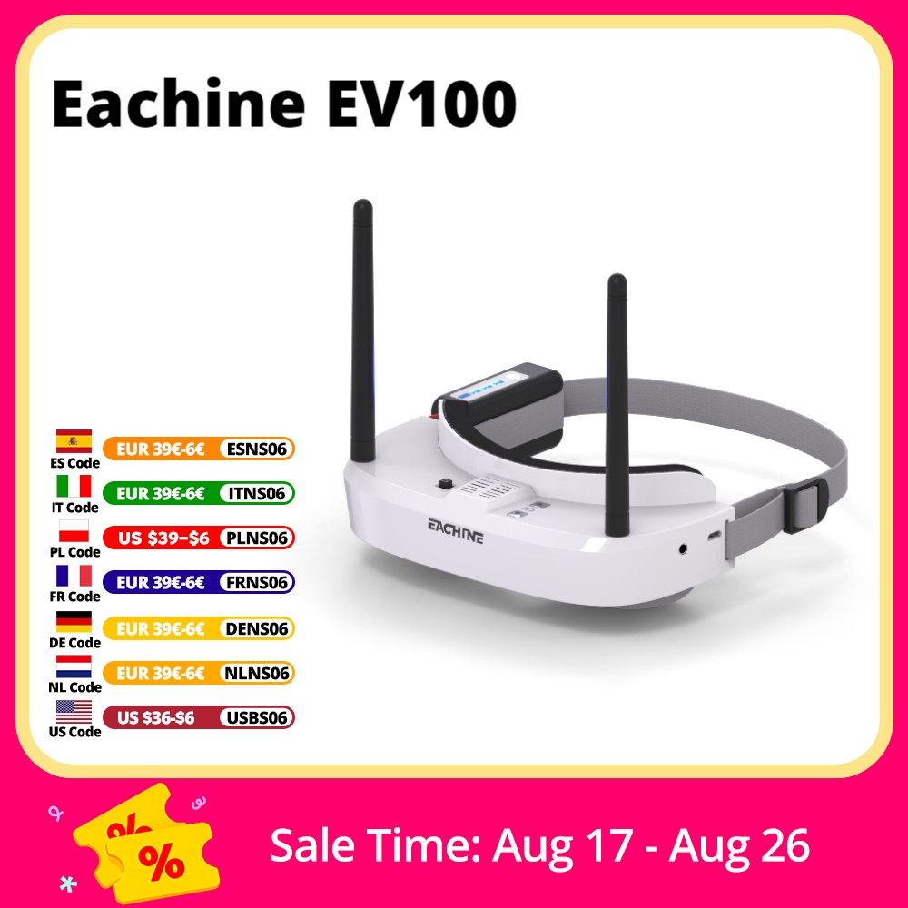 Eachine EV100 720*540 5.8G 72C - Rc Helicopter Case recensie en prijs
