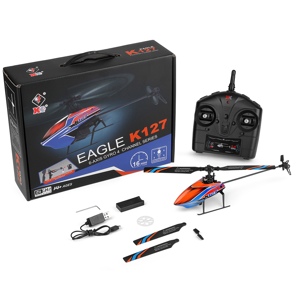 Wltoys Xk K127 2.4G 4CH 6-Aixs - Rc Helicopter Large recensie en prijs