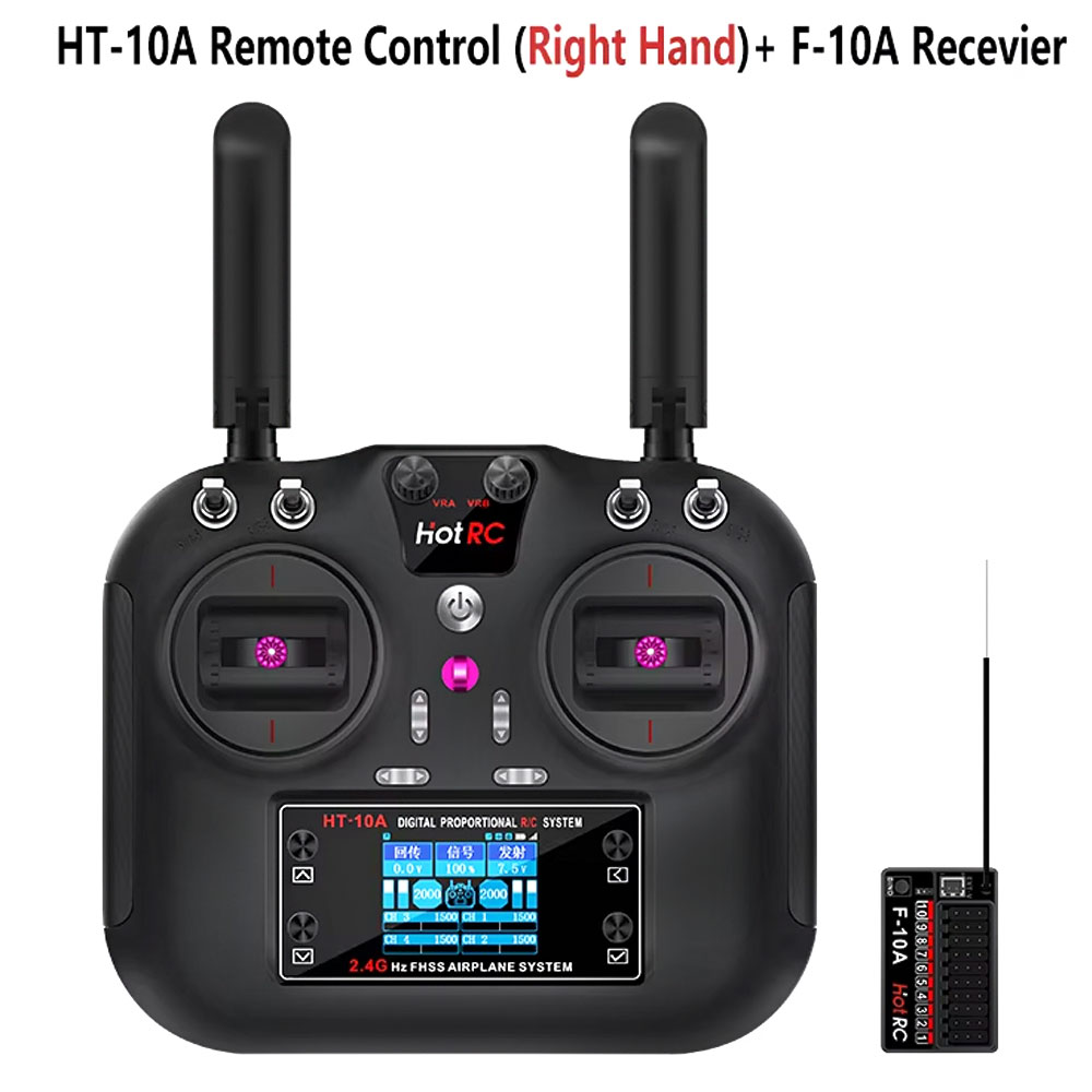 Hotrc HT-10A 2.4G 10CH zender  - Rc Helicopter Battery recensie en prijs