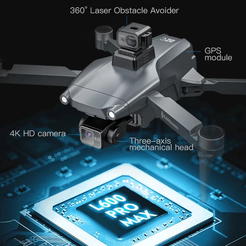 L600 PRO MAX GPS Drone Profess - Rc Helicopter Case recensie en prijs