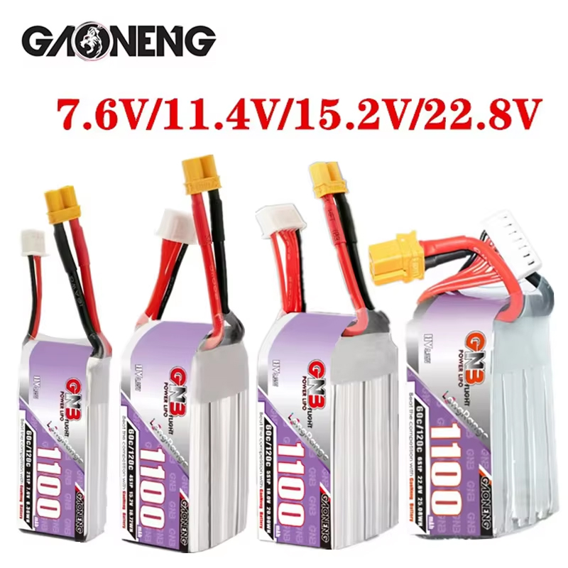 GNB 1100mAh 2S 3S 4S 6S 60C/12 - Rc Helicopter Parts recensie en prijs