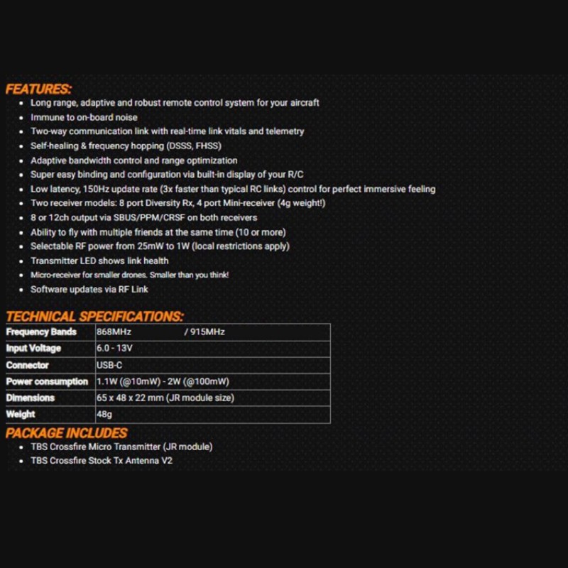 Best-TBS CROSSFIRE MICRO TX V2 - Tbs Fpv Crossfire recensie en prijs