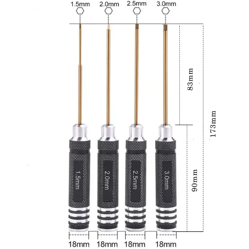 0.9/1.27/ 1.3/ 1.5/ 2.0/ 2.5/  - Rc Helicopter Tool Kit recensie en prijs